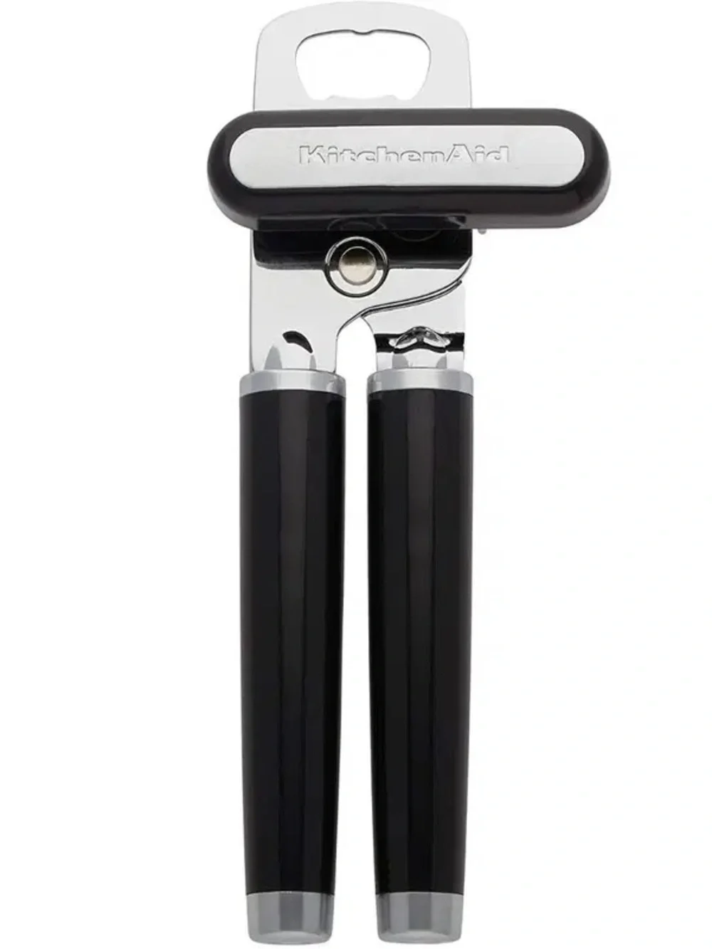 KitchenAid Classic Hard Handle Manual Can Opener | Black + Stainless Steel